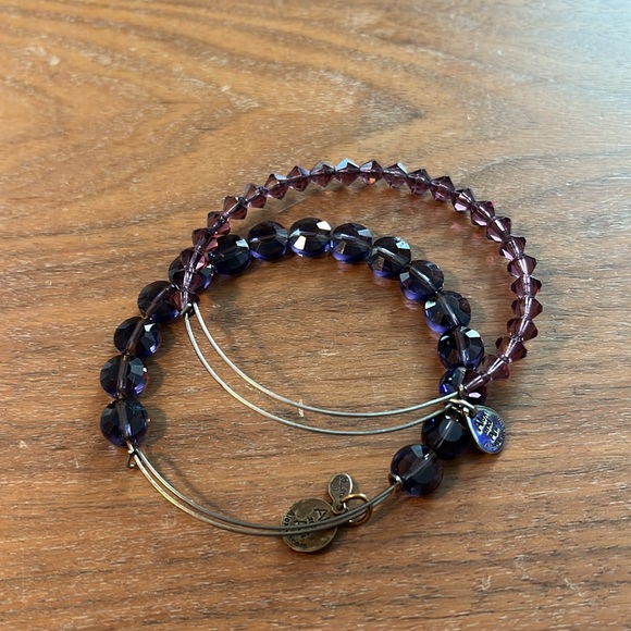 Alex and Ani set of two purple gem bracelets - Picture 4 of 4